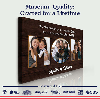 Mother's Day Sign To Us You Are The World II