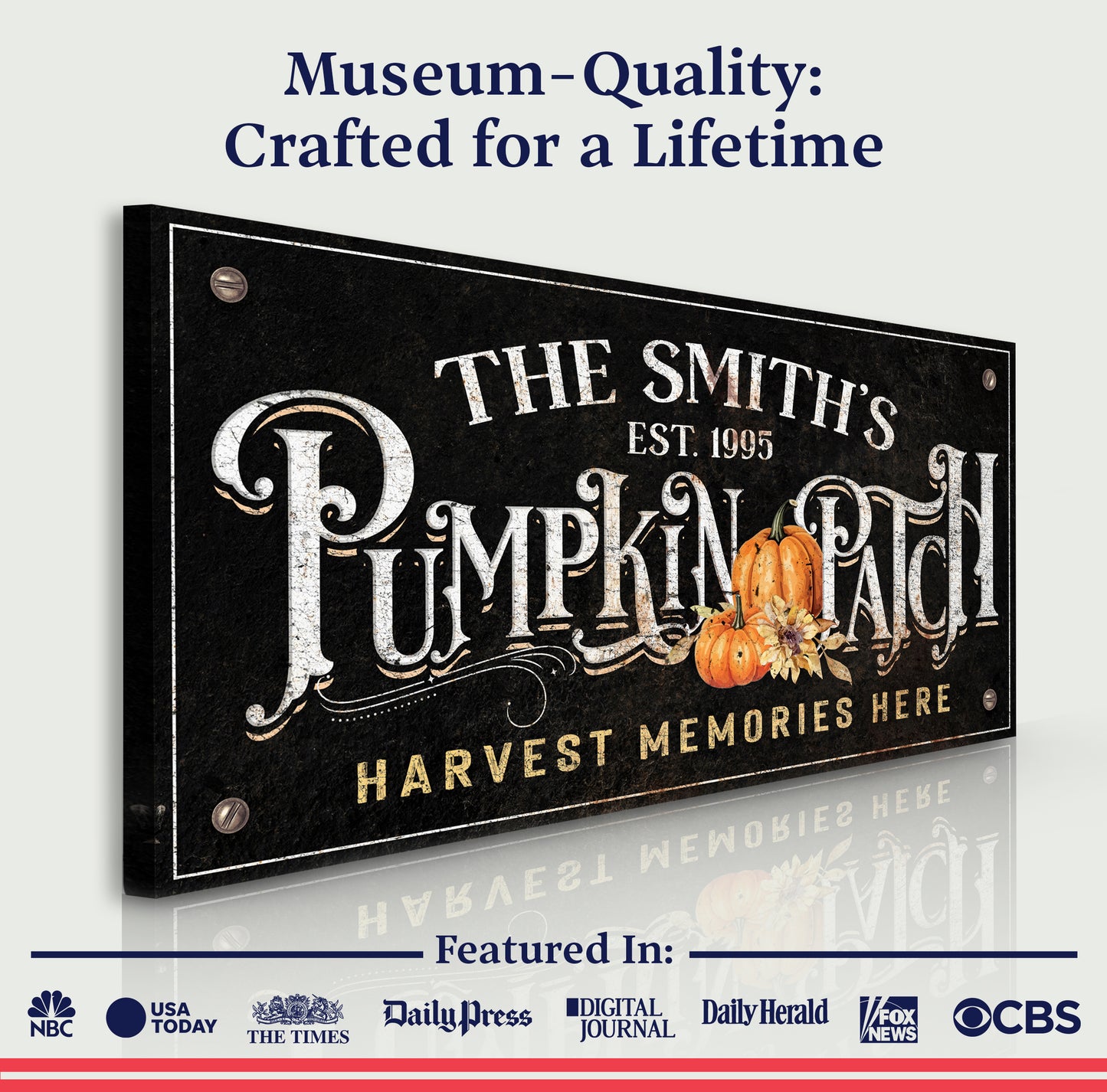 Harvest Memories Here Pumpkin Patch Sign