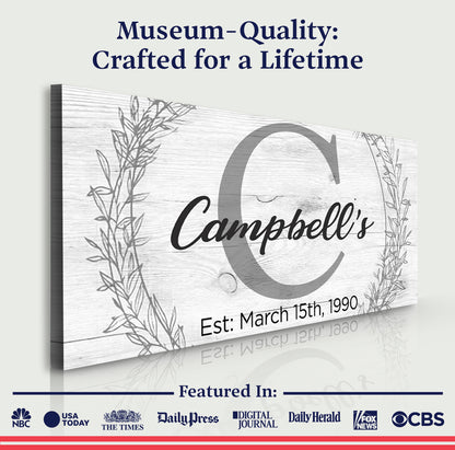 Family Monogram Sign III