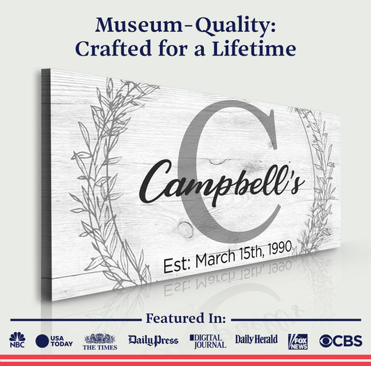 Family Monogram Sign III