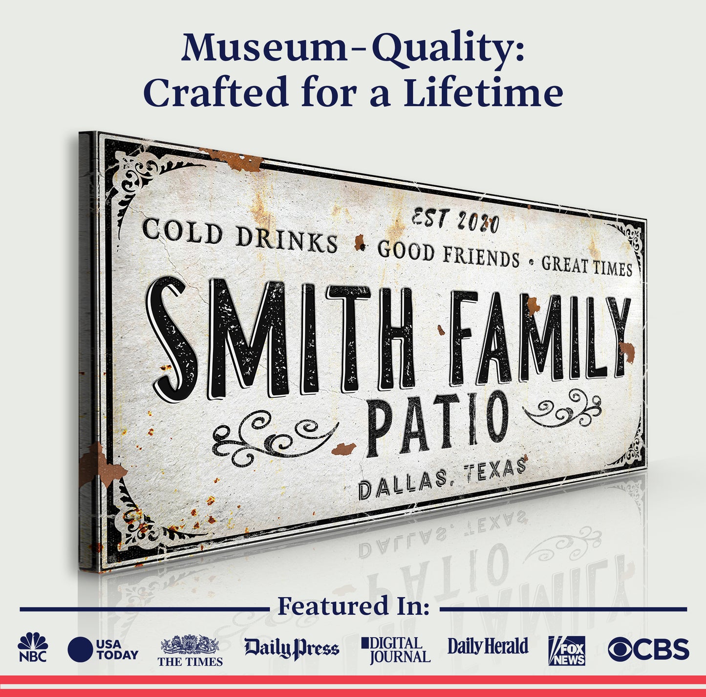 Family Patio Sign (Free Shipping)