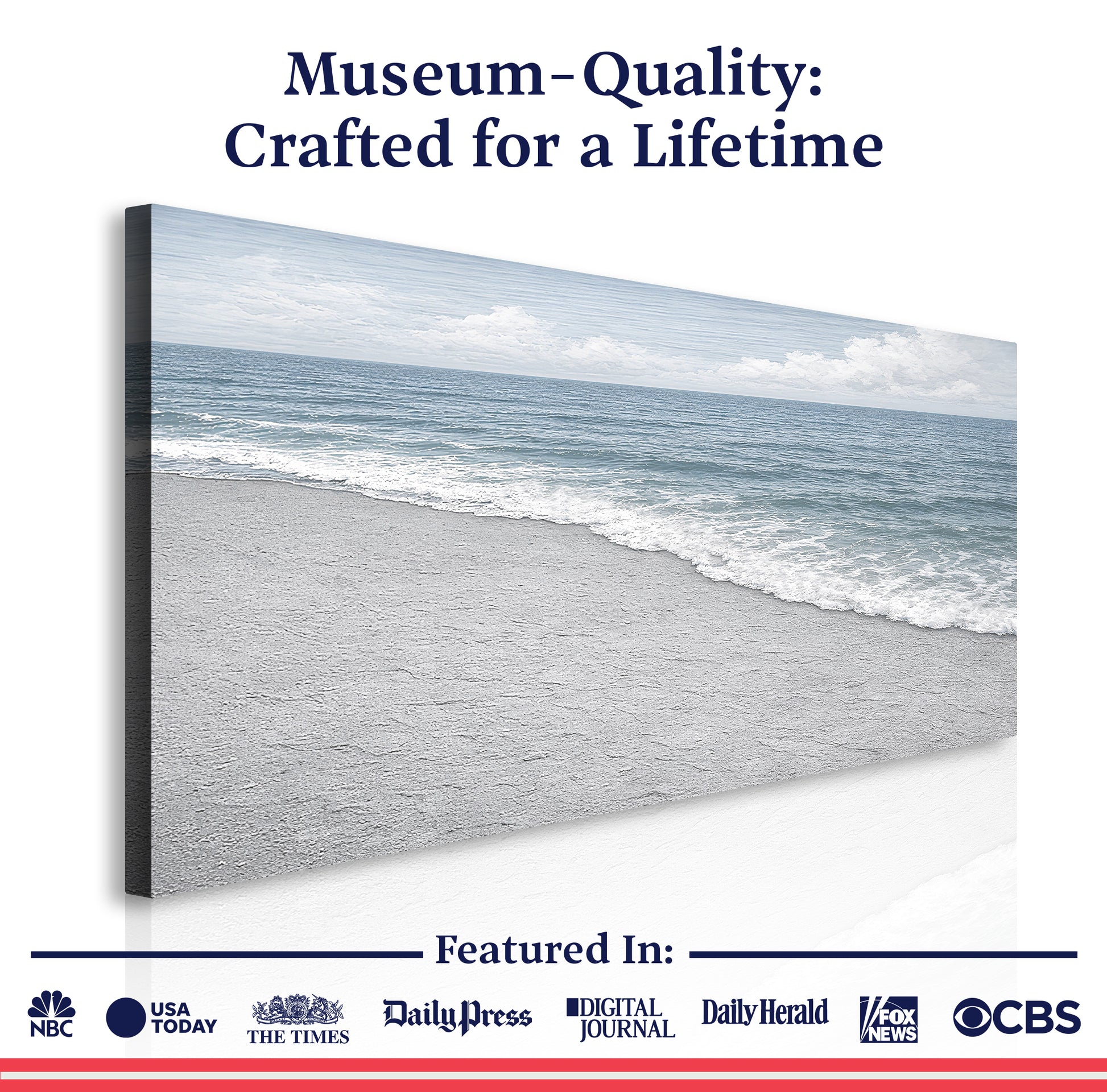 Abstract Beach Shore Wall Art X