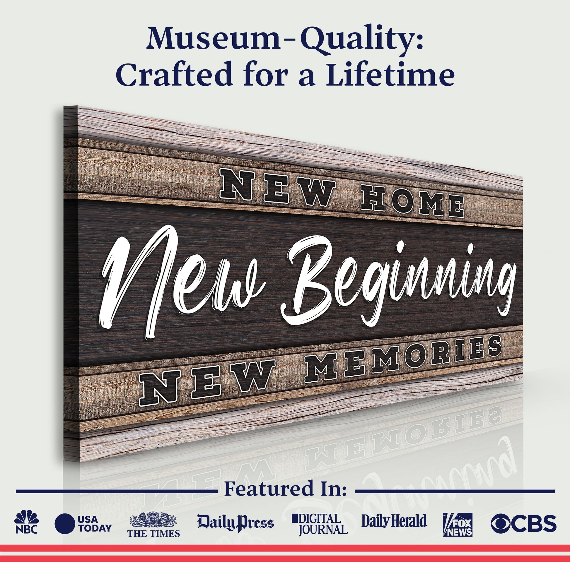 New Home, New Beginning Sign V - Image by Tailored Canvases