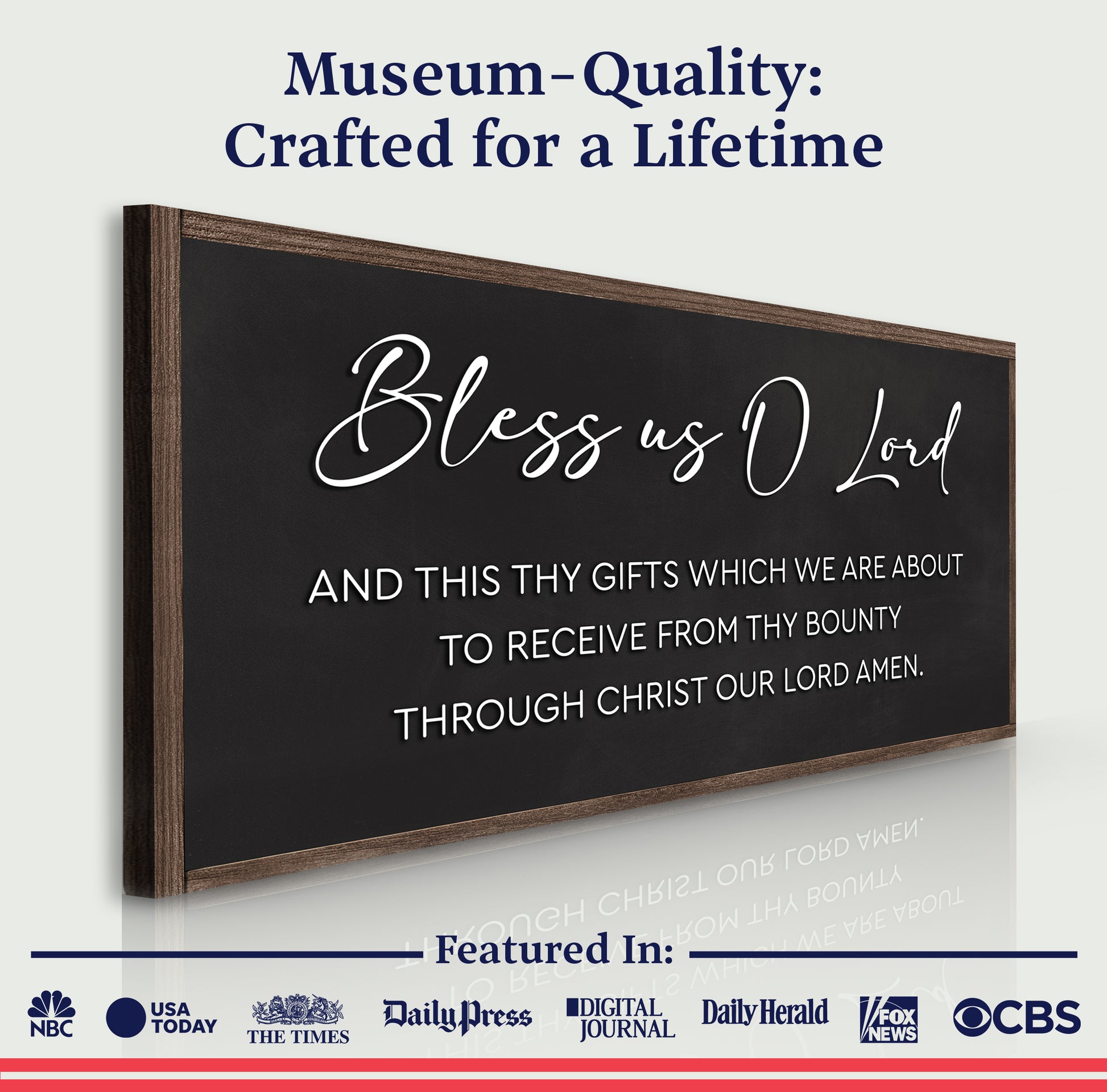 Rustic Wooden Blessing Wall Sign