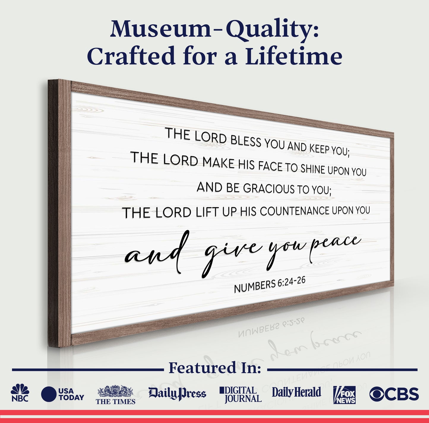 The Lord Bless You and Keep You Wall Sign