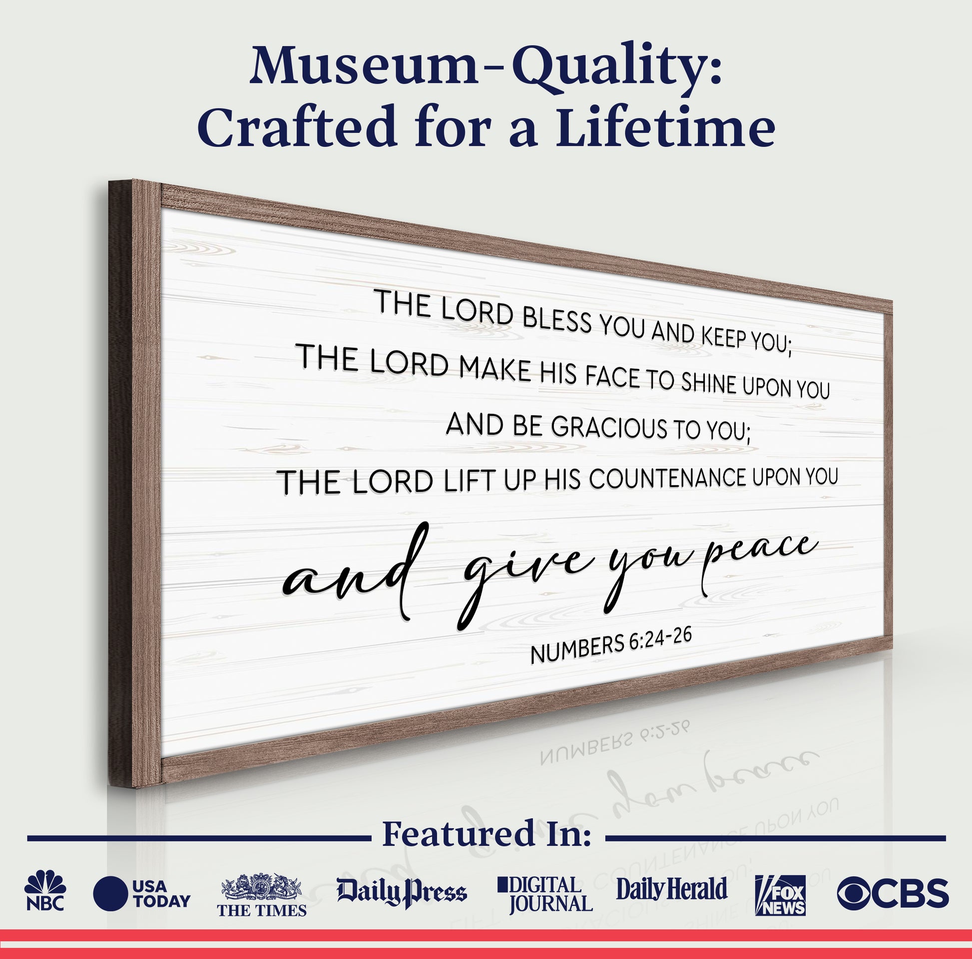 The Lord Bless You and Keep You Wall Sign