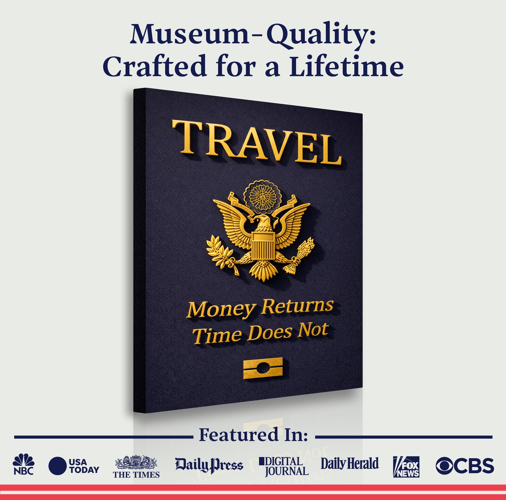 Travel Passport Wall Sign