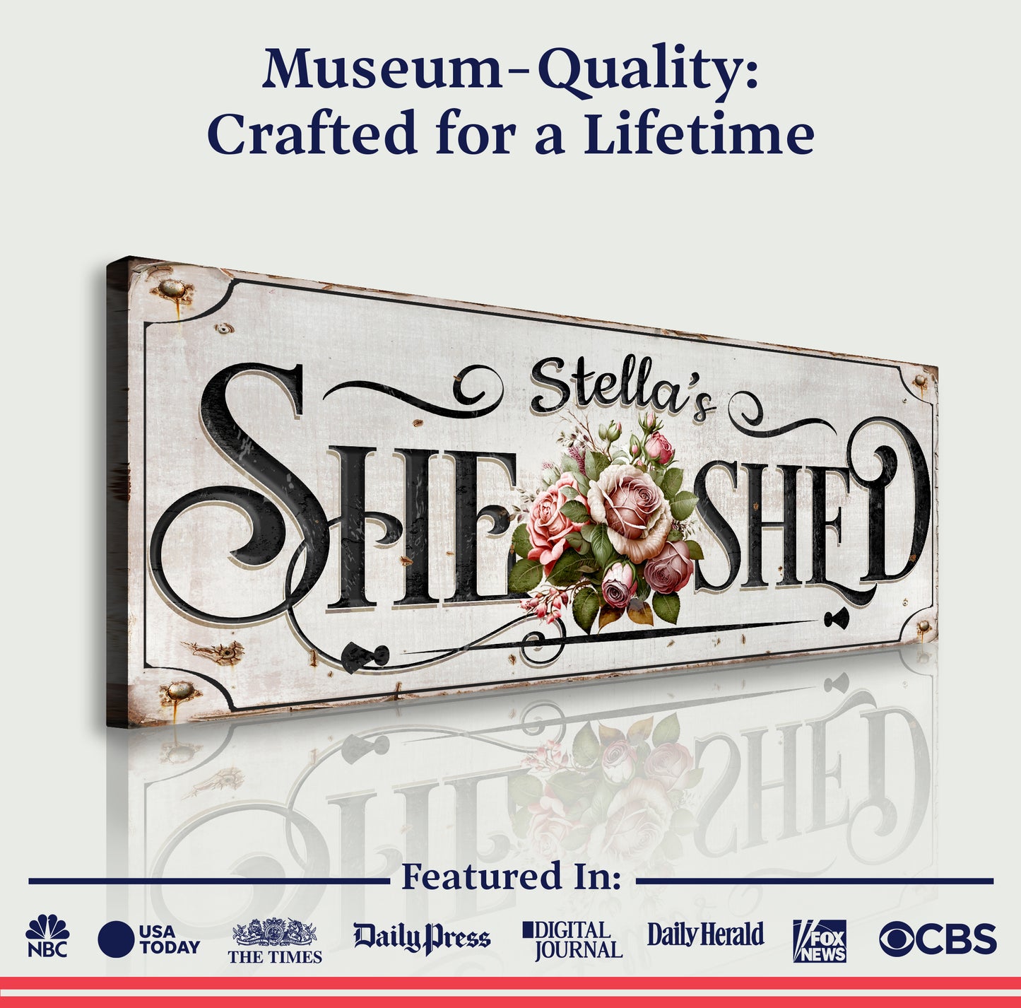 Personalized She Shed Sign