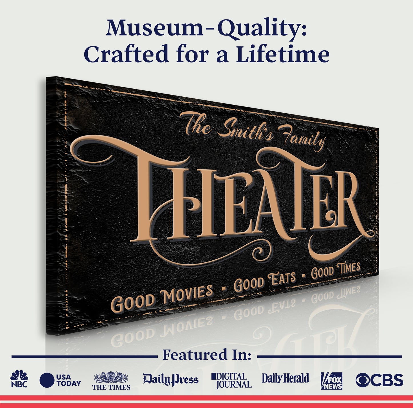 Personalized Theater Sign VI - Image by Tailored Canvases