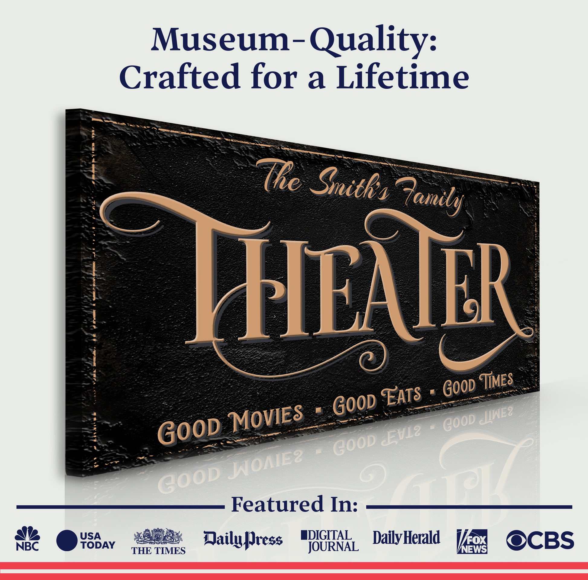 Personalized Theater Sign VI - Image by Tailored Canvases