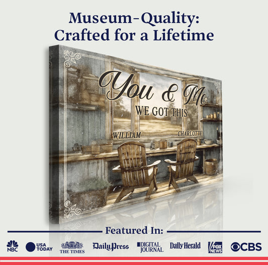 Farmhouse Themed We Got This Couple Sign - Image by Tailored Canvases