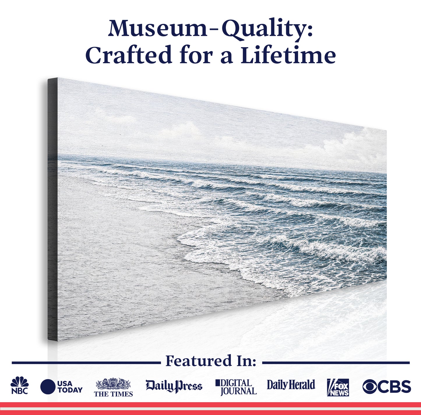 Abstract Beach Shore Wall Art IV