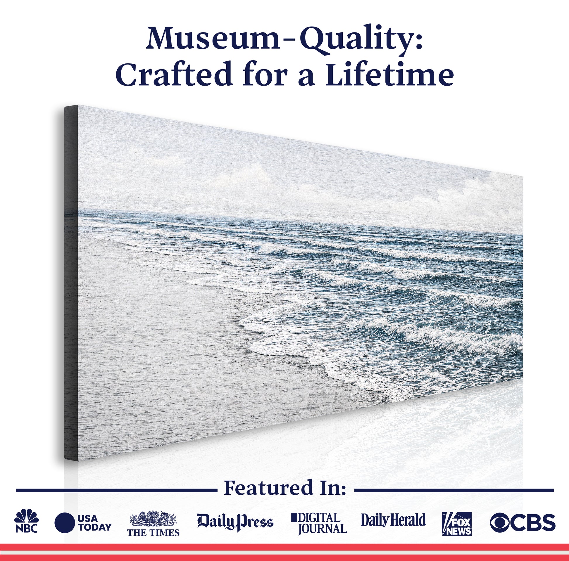 Abstract Beach Shore Wall Art IV