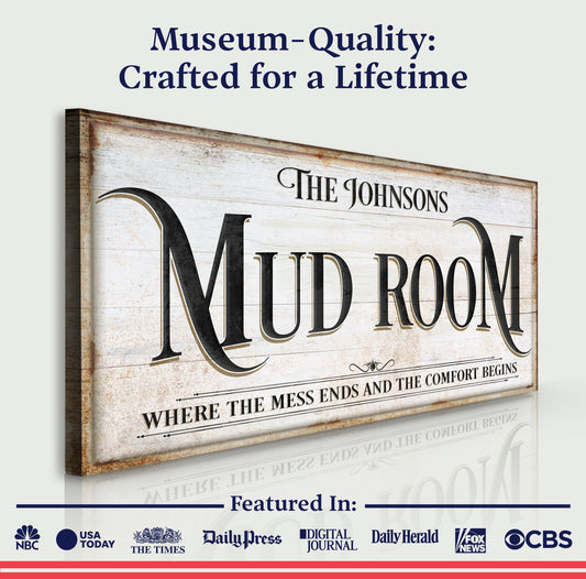 Personalized Mud Room Sign