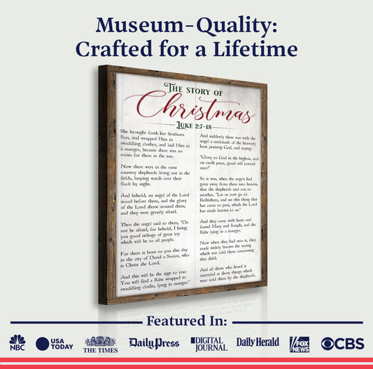 The Christmas Story Sign III - Image by Tailored Canvases