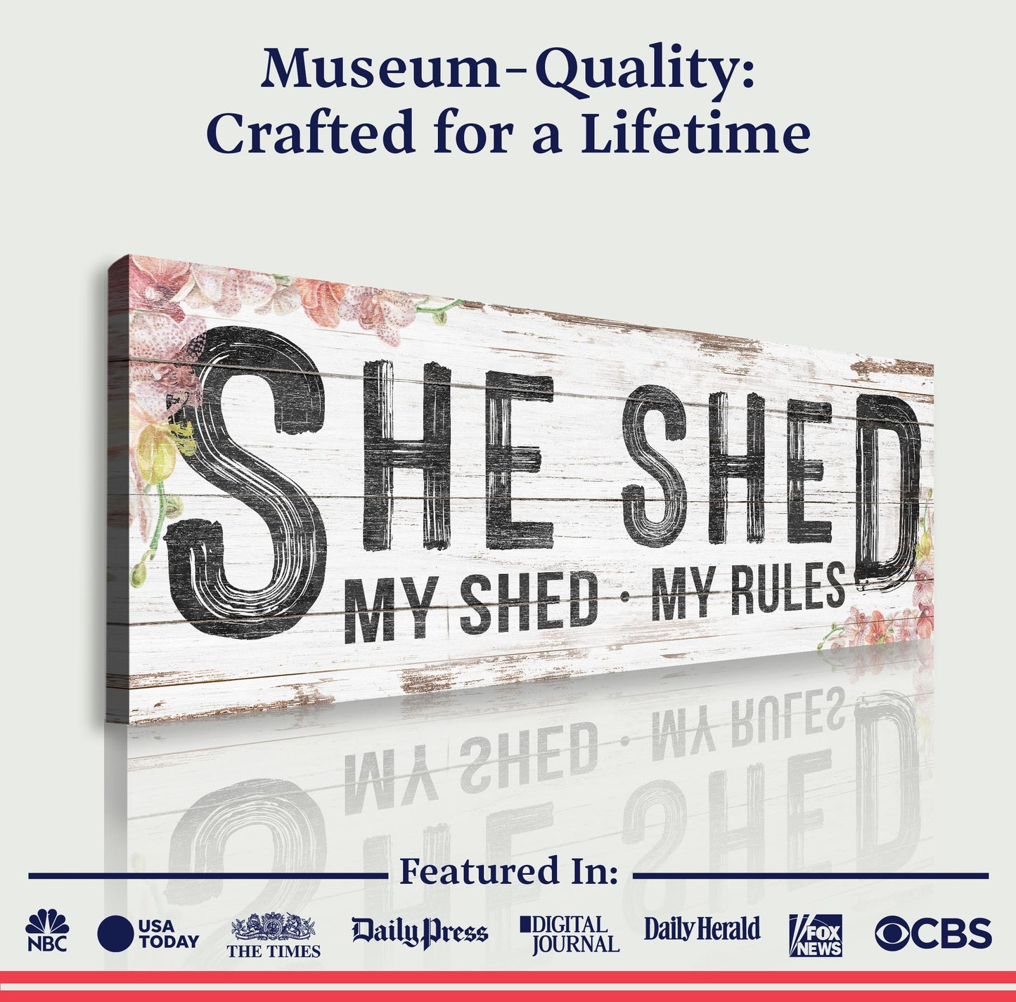 Personalized She Shed Sign XIV