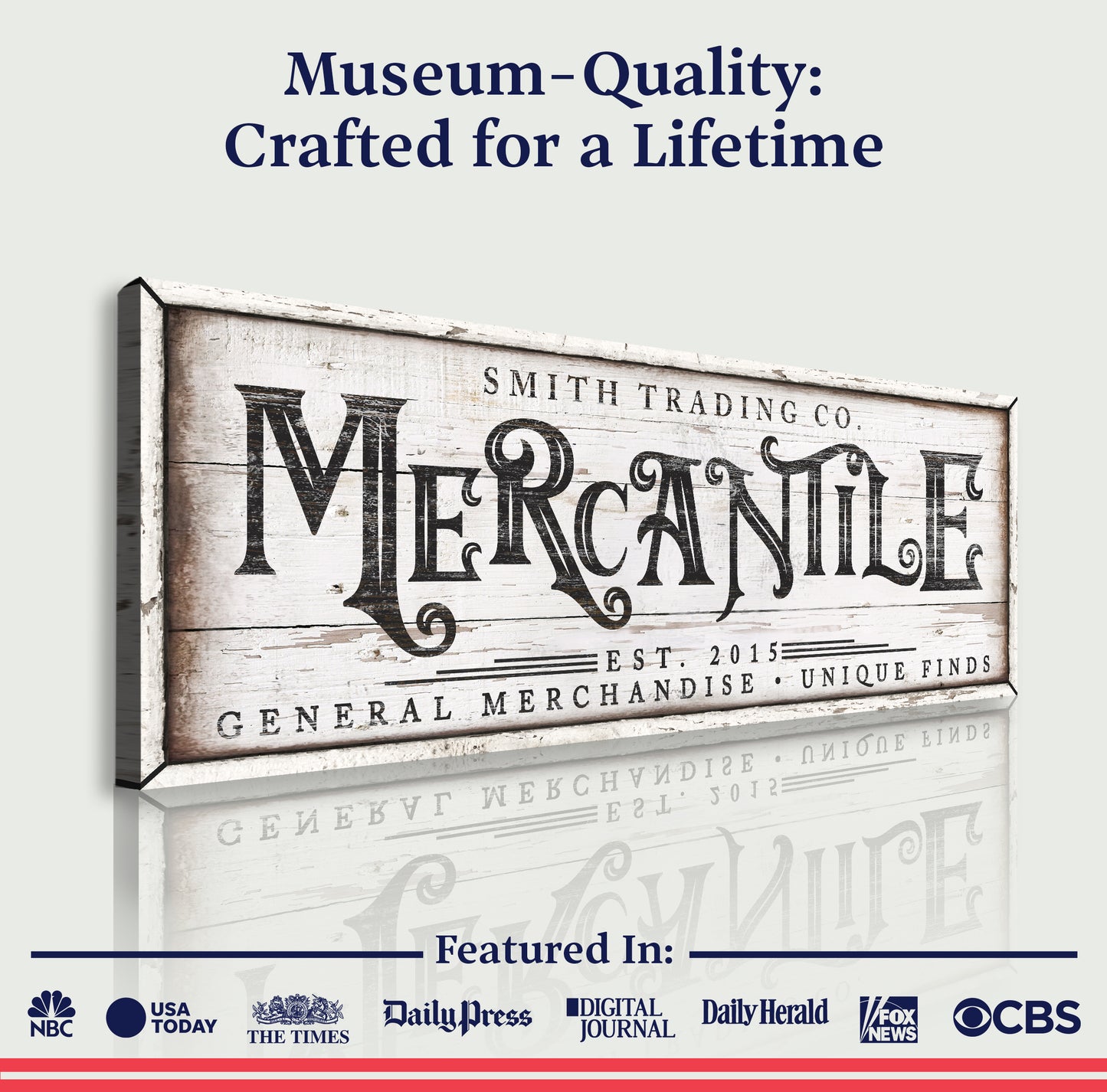 Personalized Mercantile Sign