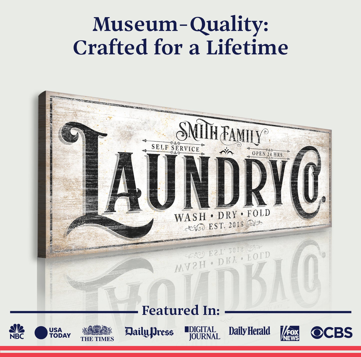 Family Laundry Co Sign