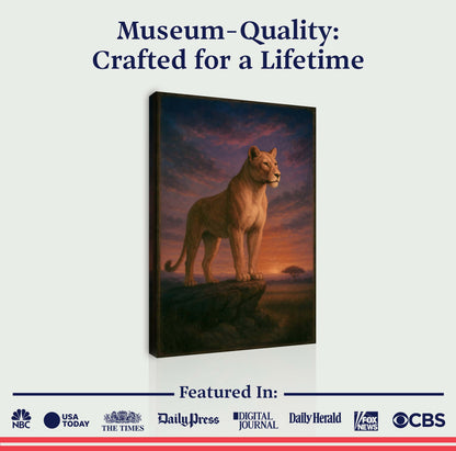 Lioness Grace in the Gloaming Wall Art