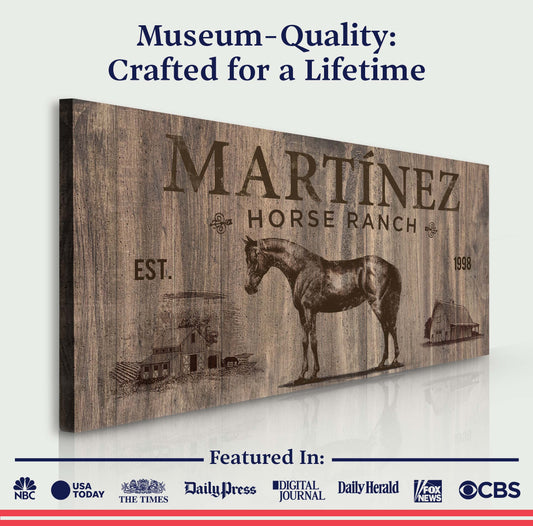 Vintage Horse Ranch Sign V