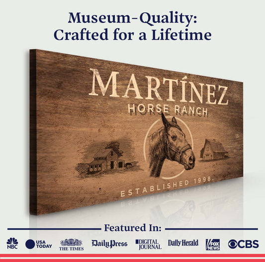 Vintage Horse Ranch Sign VI