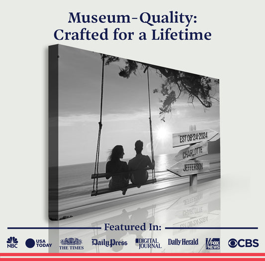 Romantic Swing Family Names Sign