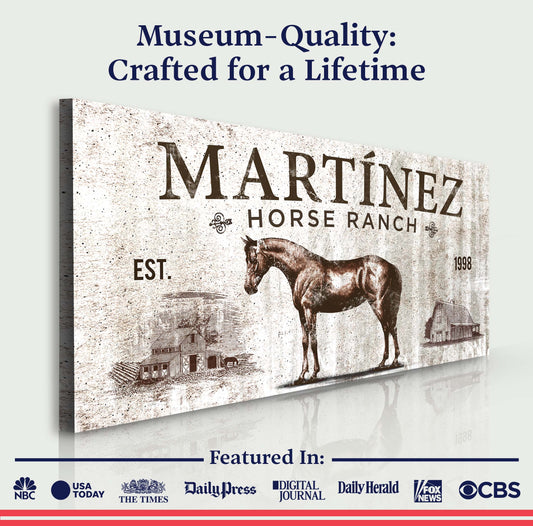 Vintage Horse Ranch Sign