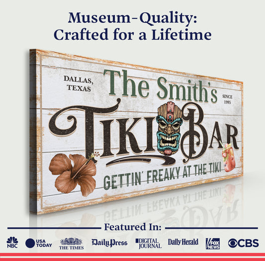 Personalized Tiki Bar Sign Quality - Image by Tailored Canvases