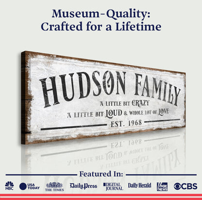 Family Sign XXII Quality - Image by Tailored Canvases