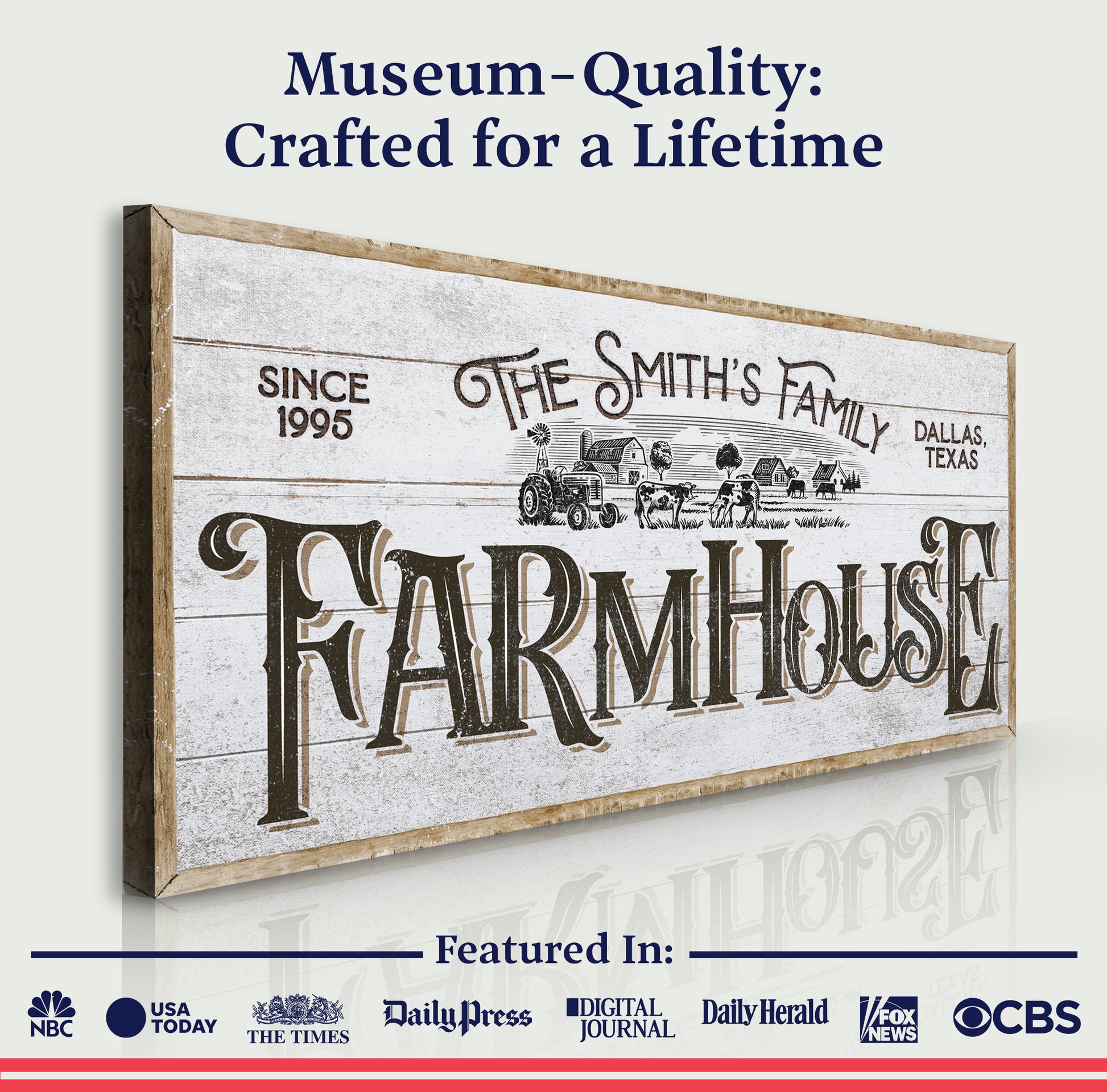 Personalized Farmhouse Sign V Quality - Image by Tailored Canvases