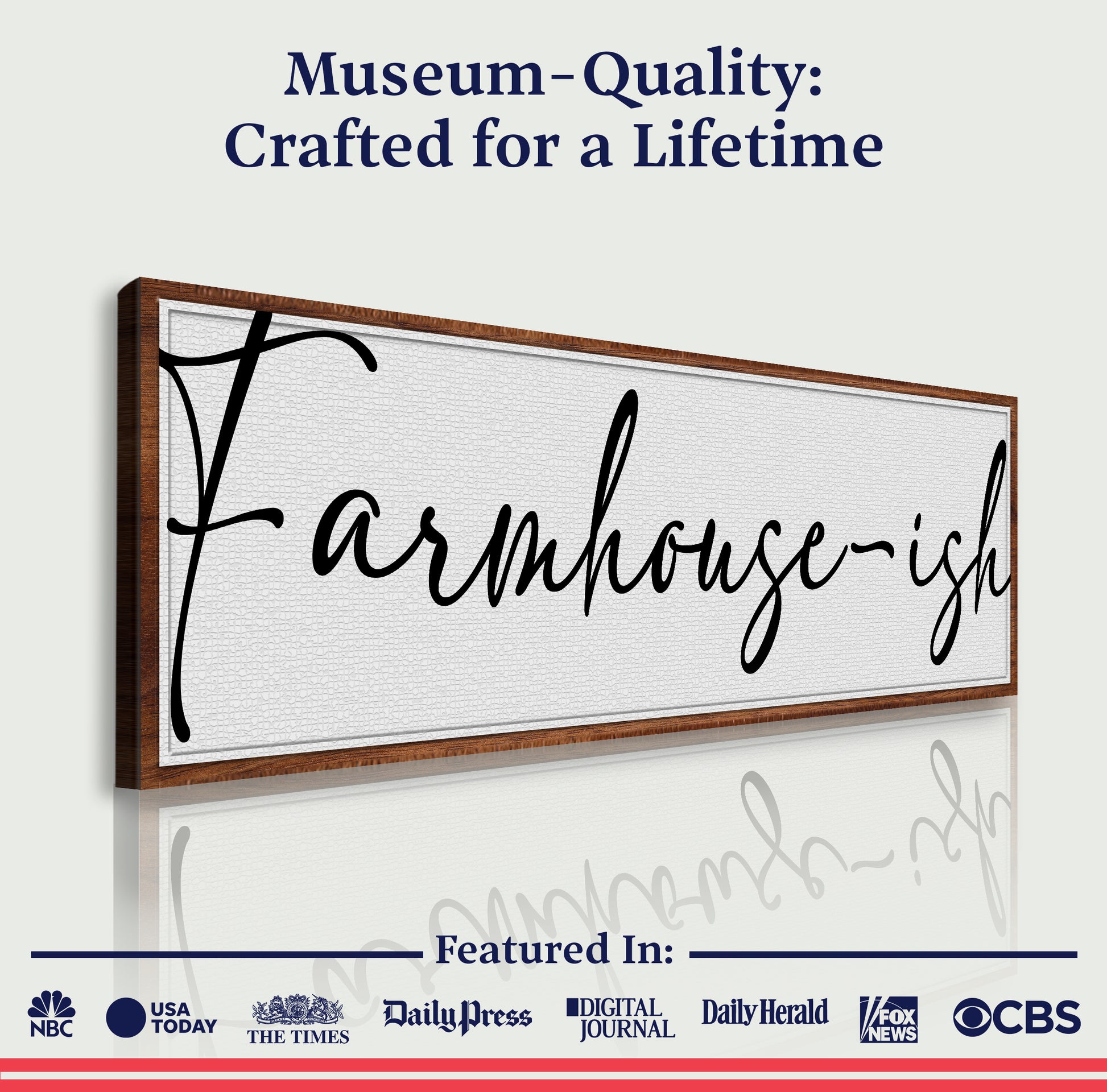 Farmhouse-ish Sign II Quality - Image by Tailored Canvases