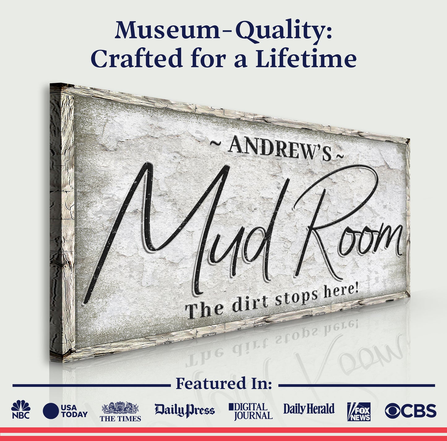 Personalized Mud Room Sign II