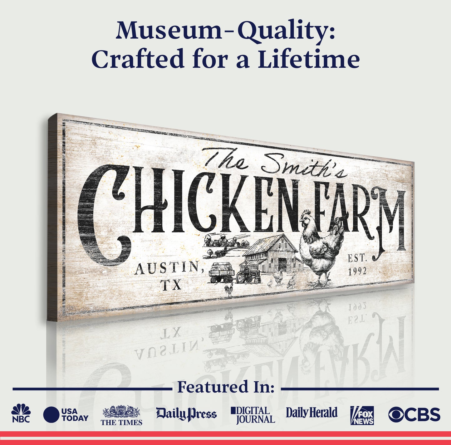 Chicken Farm Farmhouse Sign II