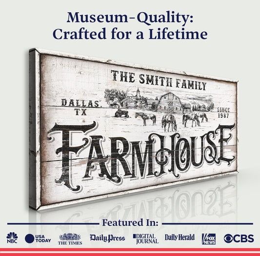 Personalized Farmhouse Sign IV Quality - Image by Tailored Canvases