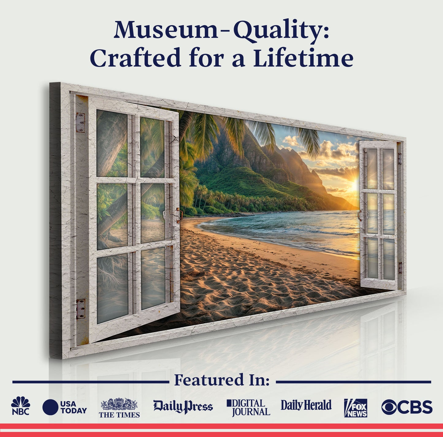 Beachfront Dreams Window Scenery Wall Art