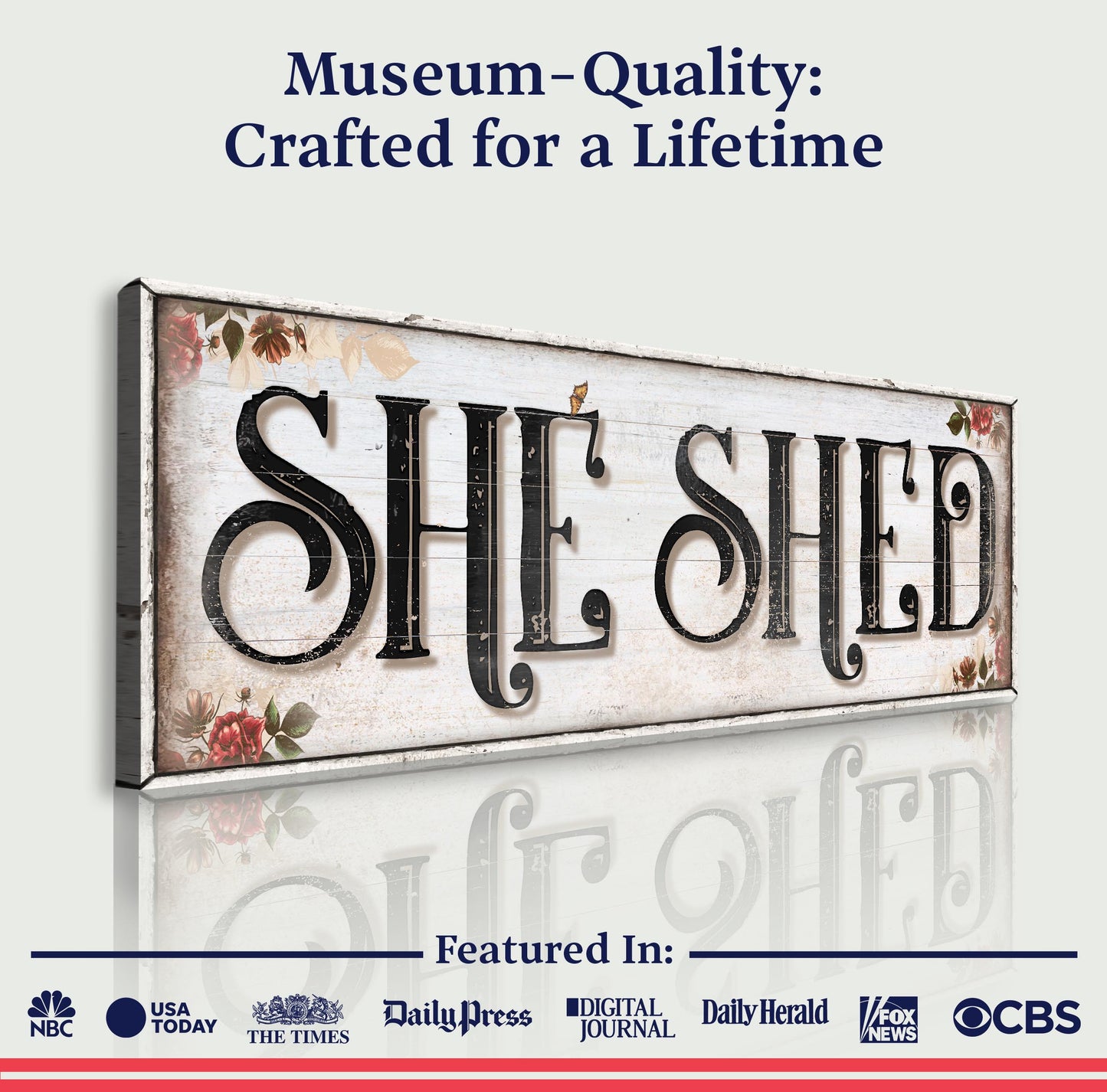 Personalized She Shed Sign XV