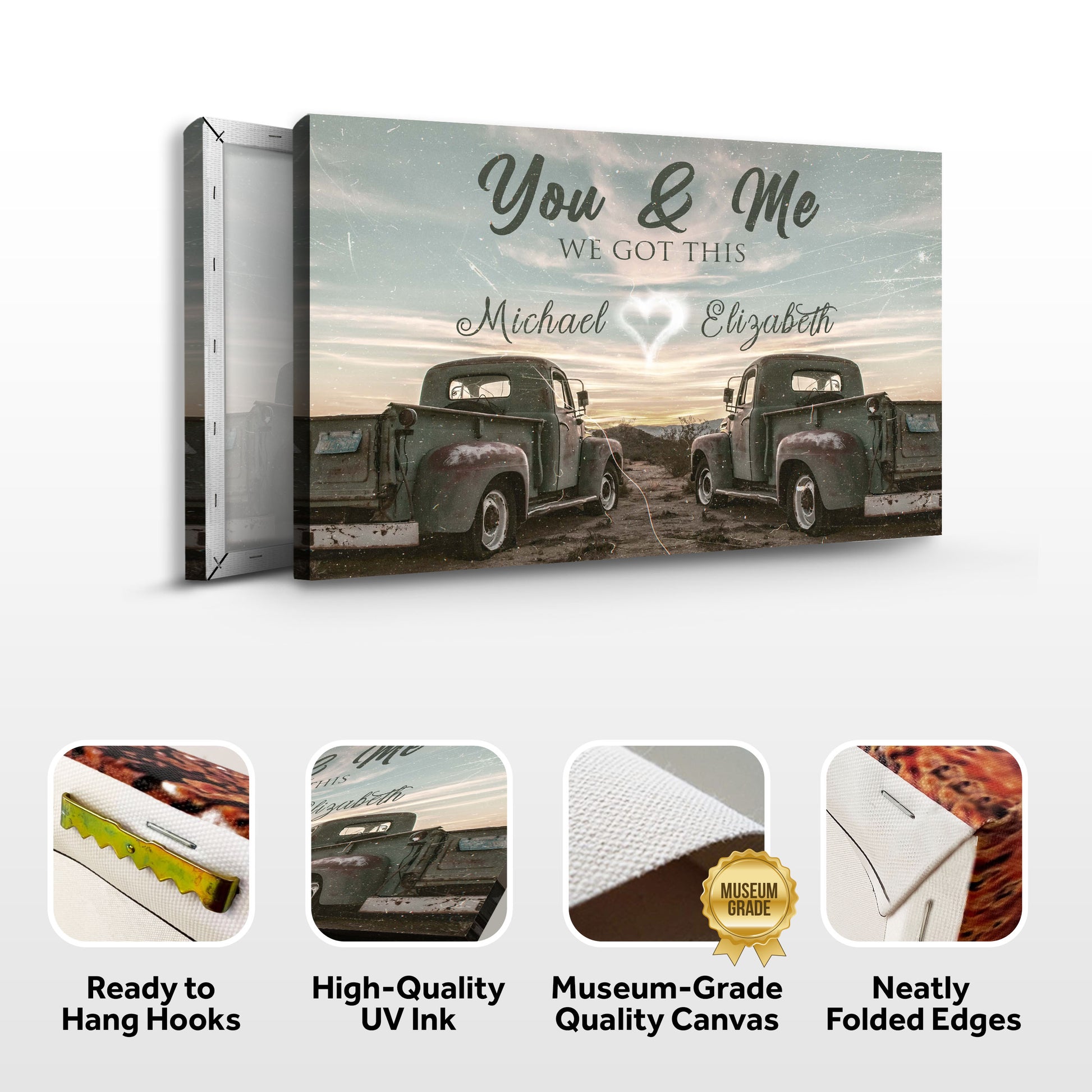 Vintage Truck Themed We Got This Couple Sign - Image by Tailored Canvases