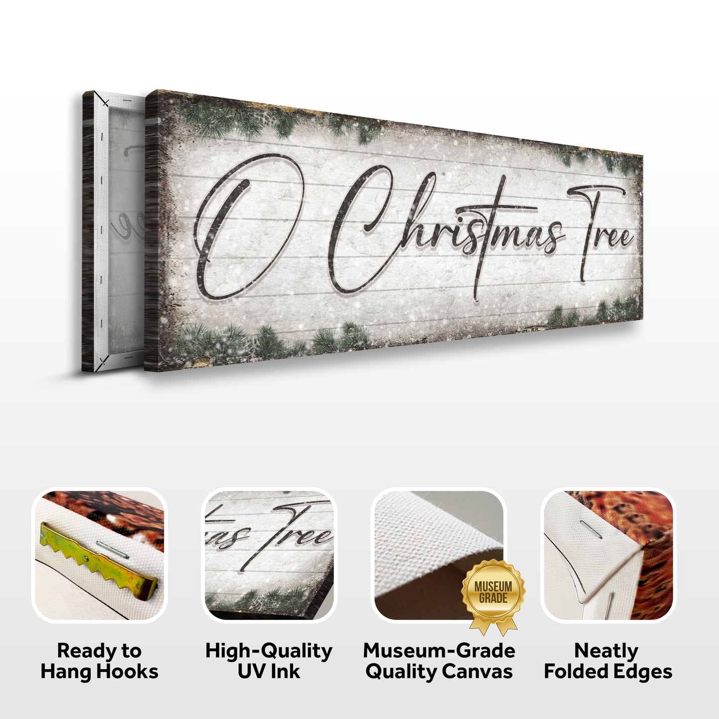 O Christmas Tree, Wood Christmas Sign - Image by Tailored Canvases