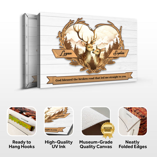 Couple Deer Sign II - Image by Tailored Canvases