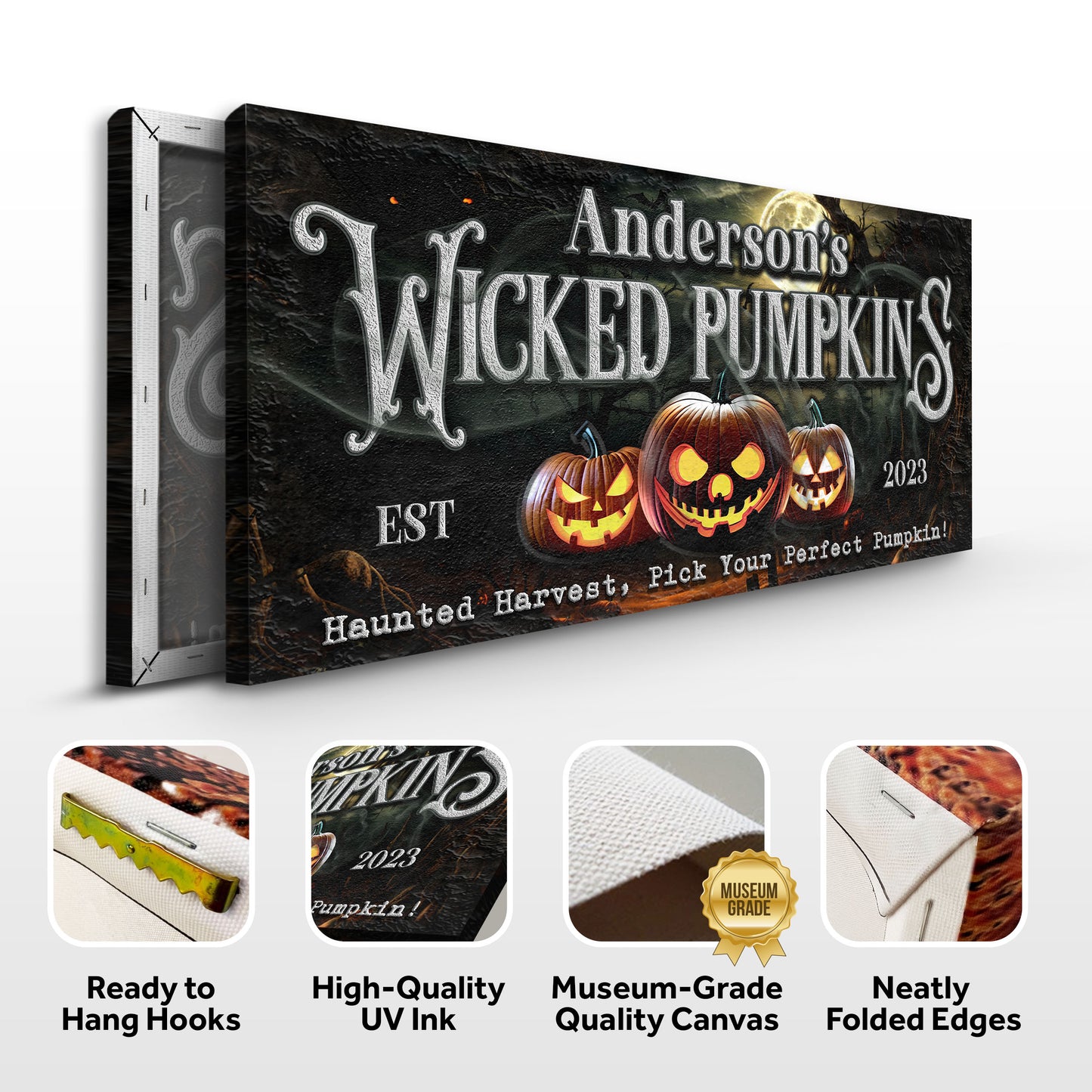 Wicked Pumpkins Halloween Sign