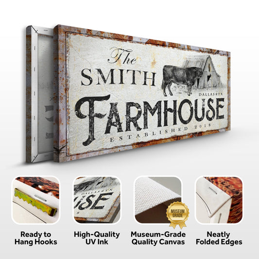 Rustic Farmhouse Sign (Made In USA)