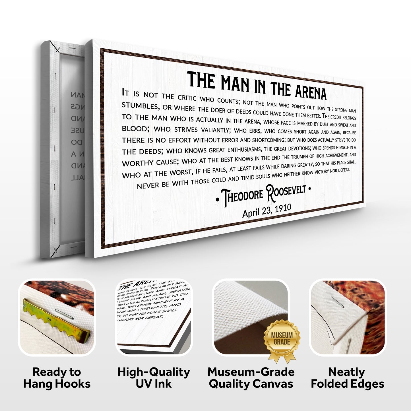 The Man In The Arena Sign VIII