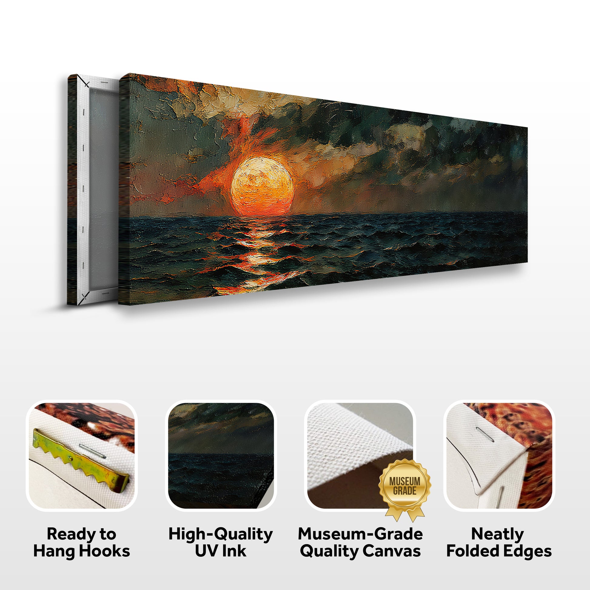 Sunset Over the Ocean Wall Art
