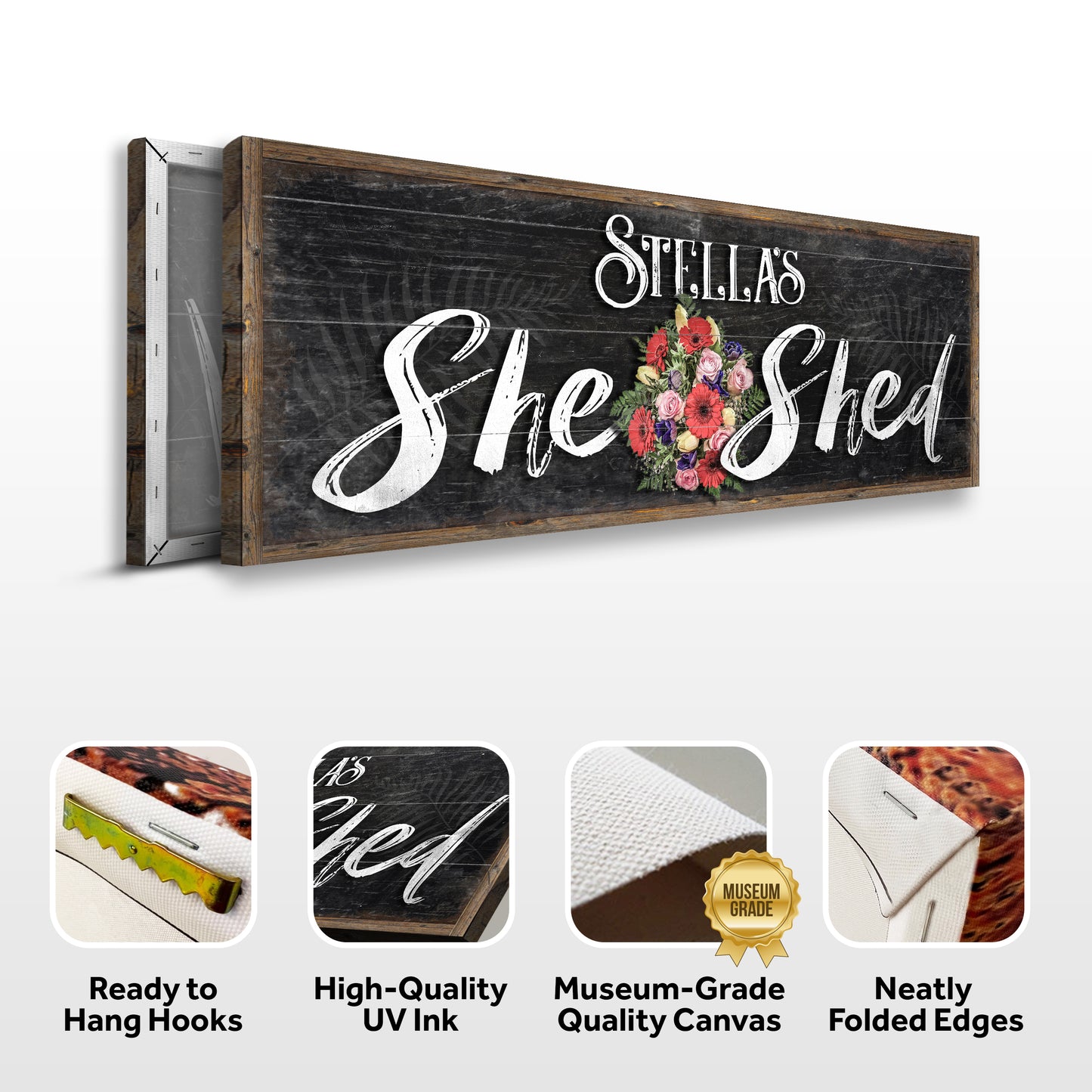 Personalized She Shed Sign VI