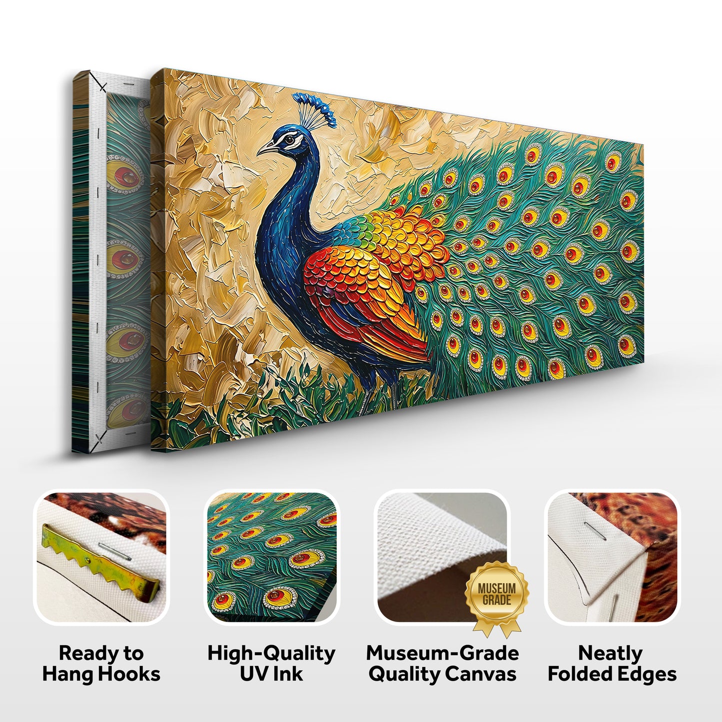 Radiant Peacock Elegance