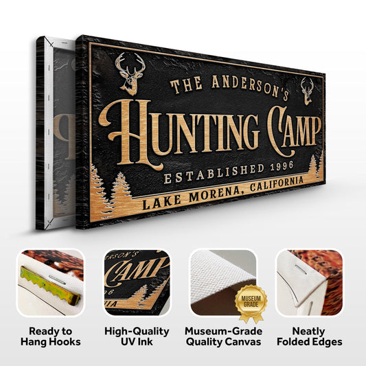 Personalized Family Hunting Camp Sign
