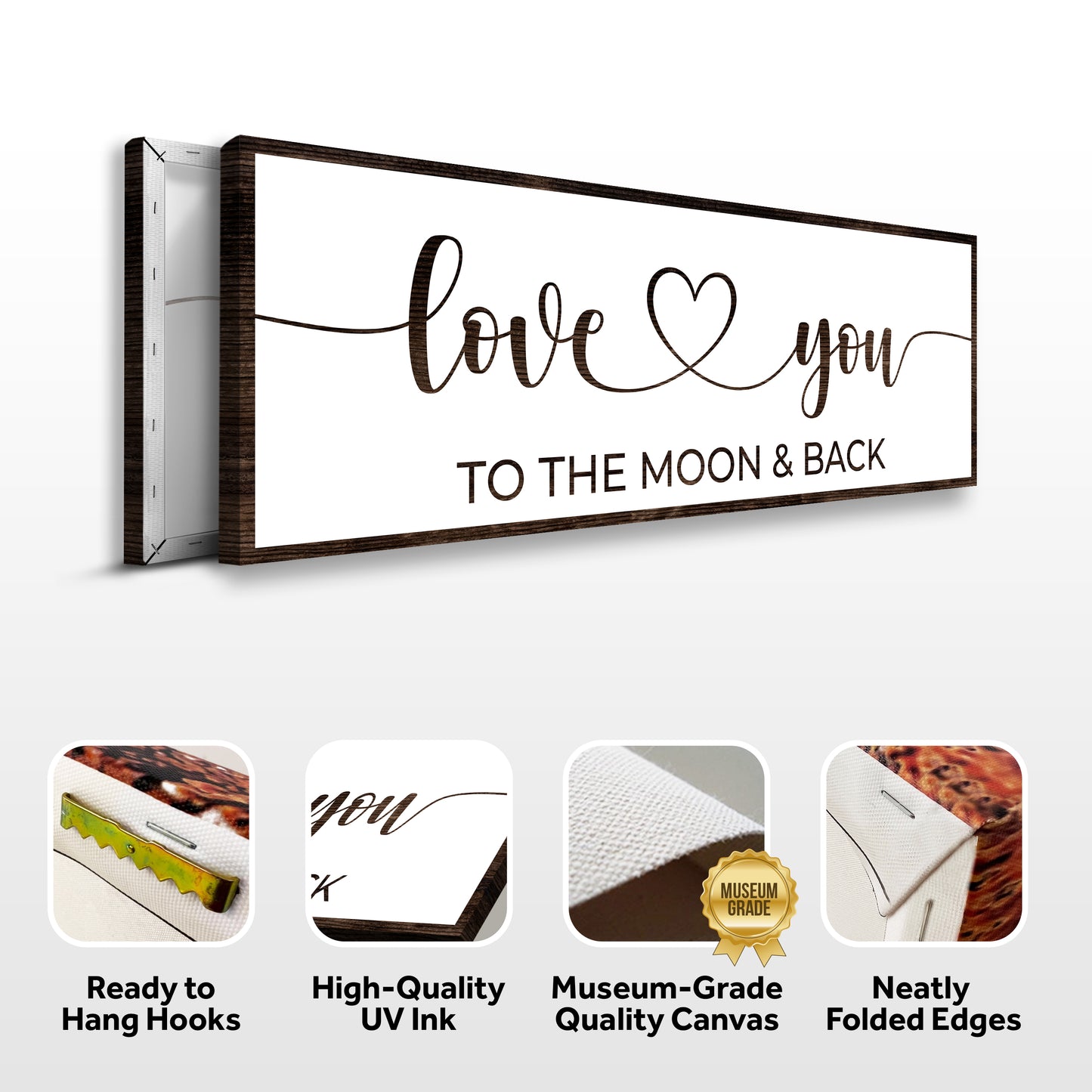 Love You To The Moon And Back Sign II - Image by Tailored Canvases