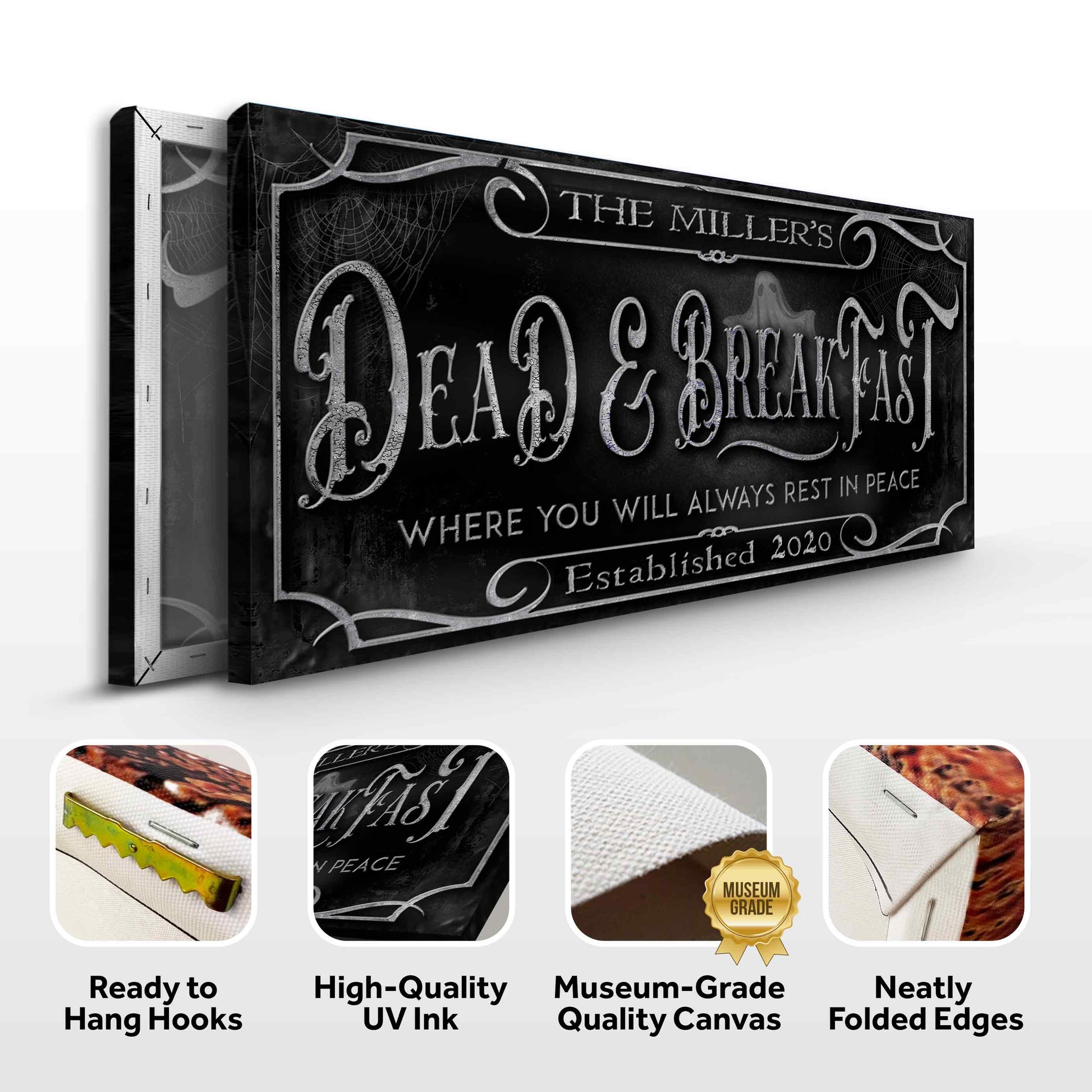 Personalized Dead & Breakfast Sign - Image by Tailored Canvases