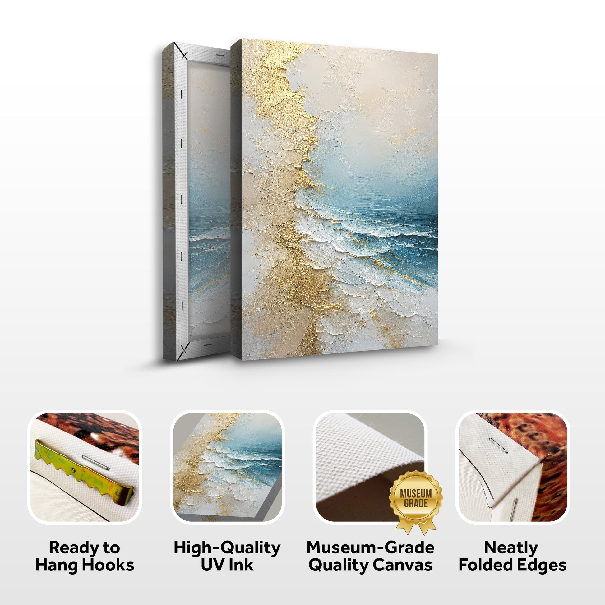 Golden Coastal Waves