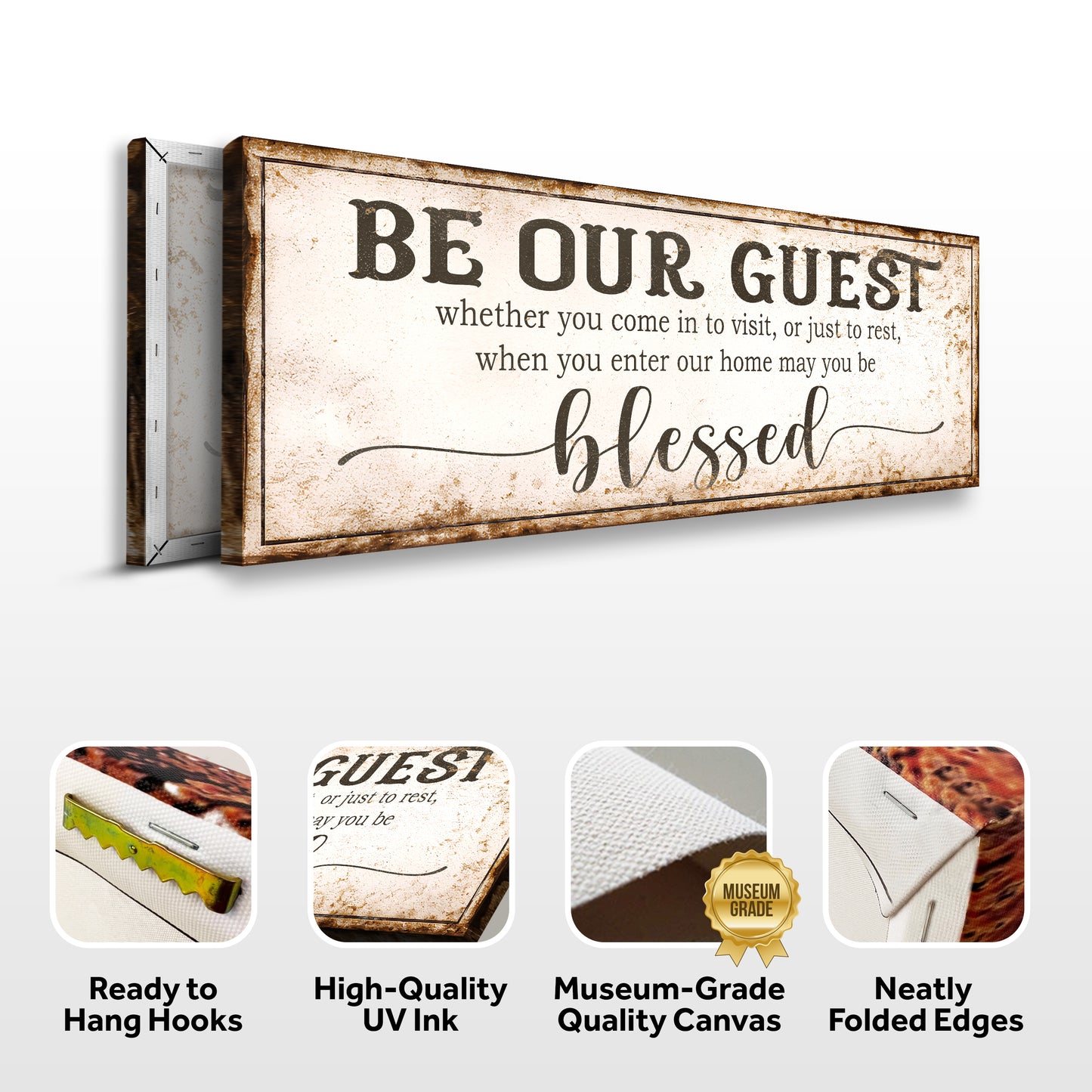 May You Be Blessed Be Our Guest Entryway Sign II